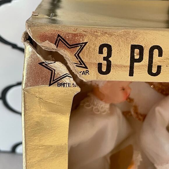 Vintage Bright Star Angel Choir Trio Made in Japan Christmas Angels w/ Box 
1950 - Picture 8 of 9